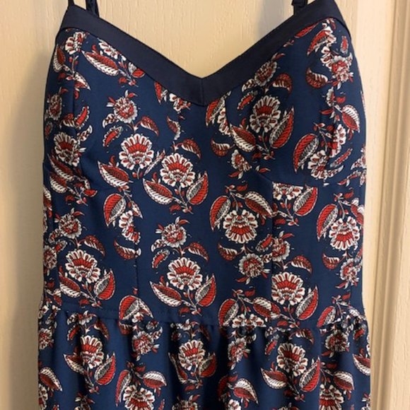 Xhilaration Maxi Size S Shelf Bra/Pads Adjustable Straps Slip on Floral Dress - Picture 2 of 7